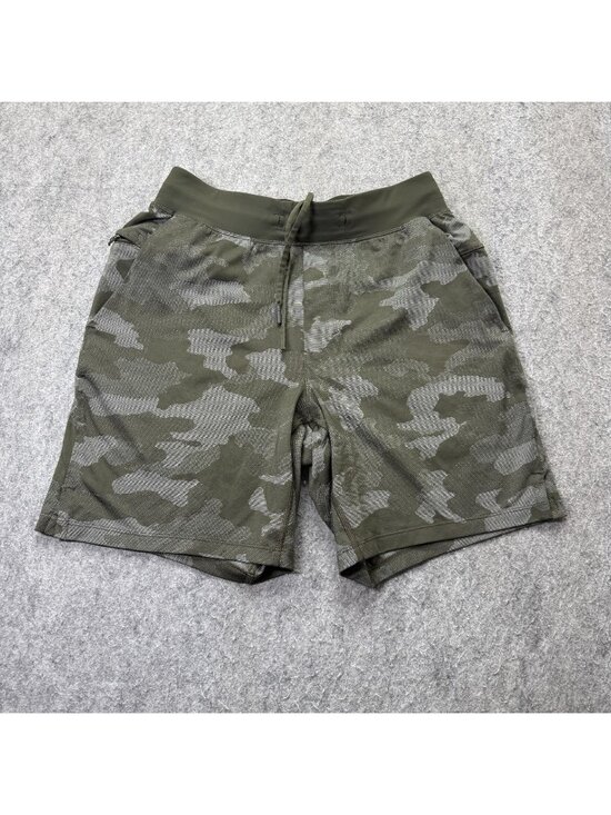 lululemon athletica Other - Lululemon License to Train Shorts Men S Green Camouflage Unlined 7" LM7APIS